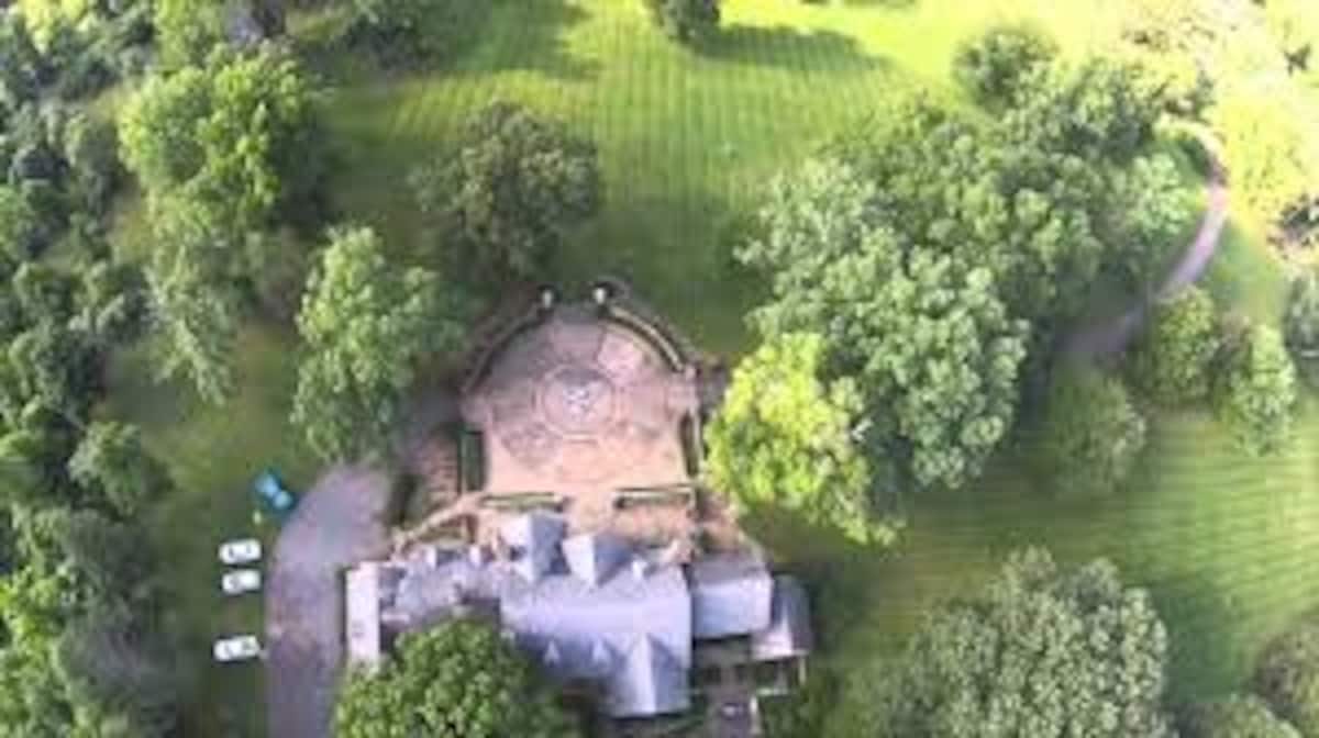 Aerial view of the estate